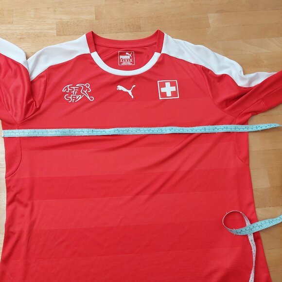 Puma 2016/2017 Switzerland National Team Home Football/Soccer Jersey L/S Men'sXL - Picture 13 of 14